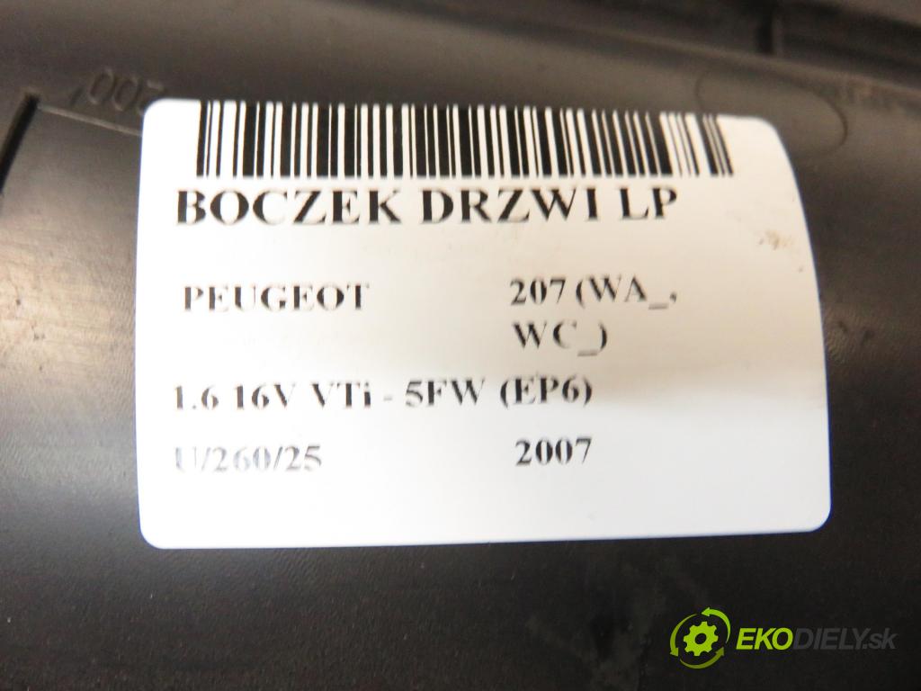 PEUGEOT 207 (WA_, WC_) HB 2007 88,00 1.6 16V VTi - 5FW (EP6) 1598,00 čalúnenie Dvere LP