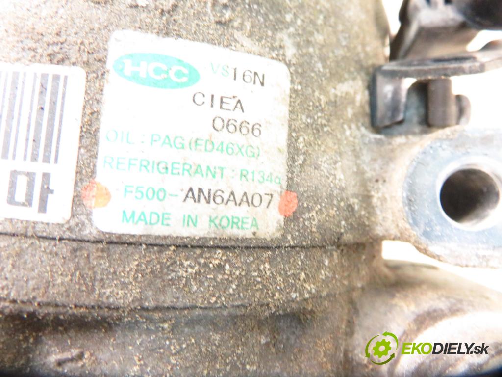 KIA CEE'D liftback (ED) HB 2008 92,00 1.6 CVVT - G4FC 1591,00 KOMPRESOR: klimatizace F500AN6AA07 (Kompresory)