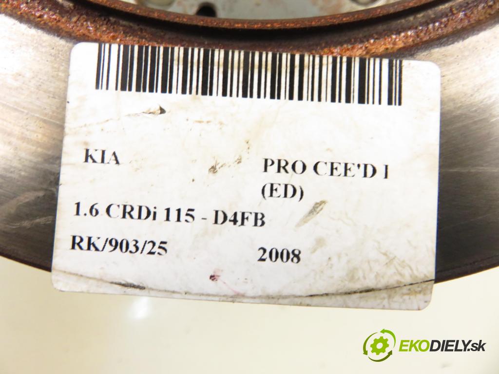 KIA PRO CEE'D (ED) HB 2008 85,00 1.6 CRDi 115 - D4FB 1582,00 lamela kotouč brzdová ZADNÍ: