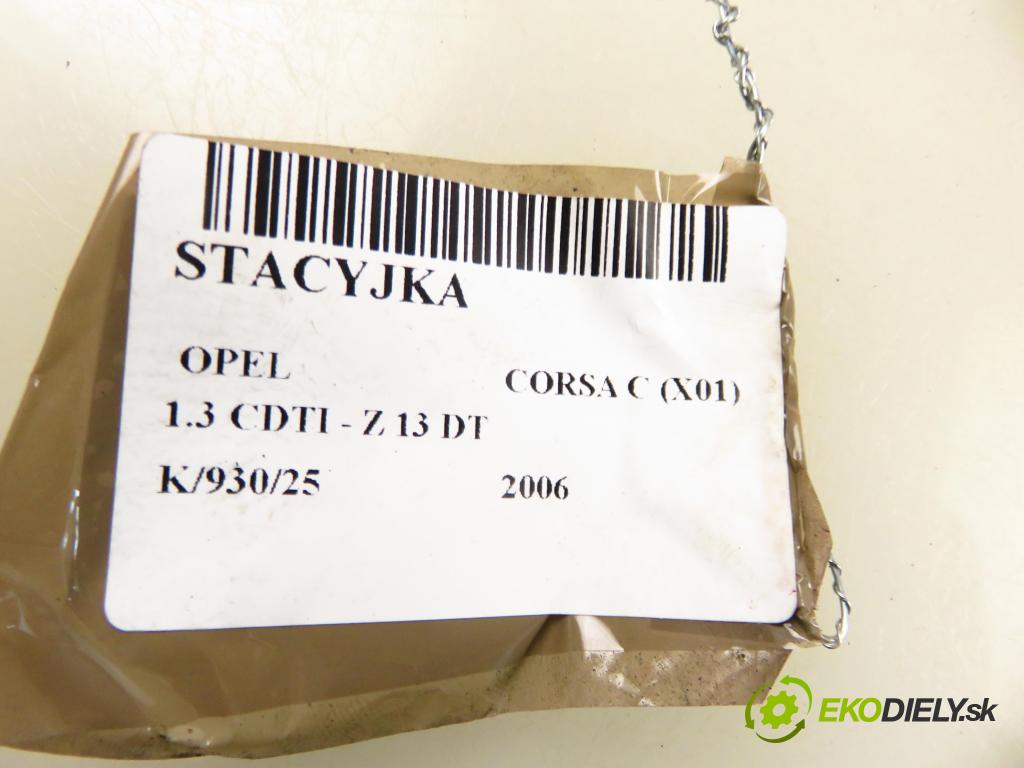 OPEL CORSA C (X01) HB 2006 51,00 1.3 CDTI - Z 13 DT 1248,00 spinačka 13144390 (Spínacia skrinka)