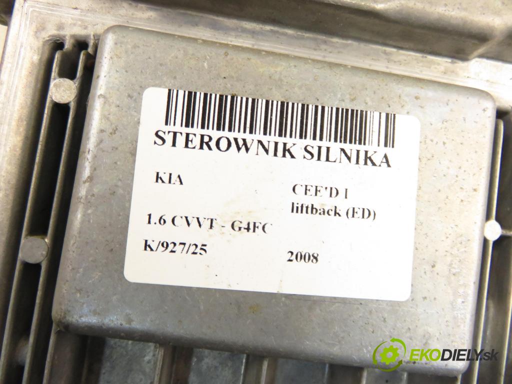 KIA CEE'D liftback (ED) HB 2008 92,00 1.6 CVVT - G4FC 1591,00 Riadiaca jednotka Motor 0261201324 ; 391102B500