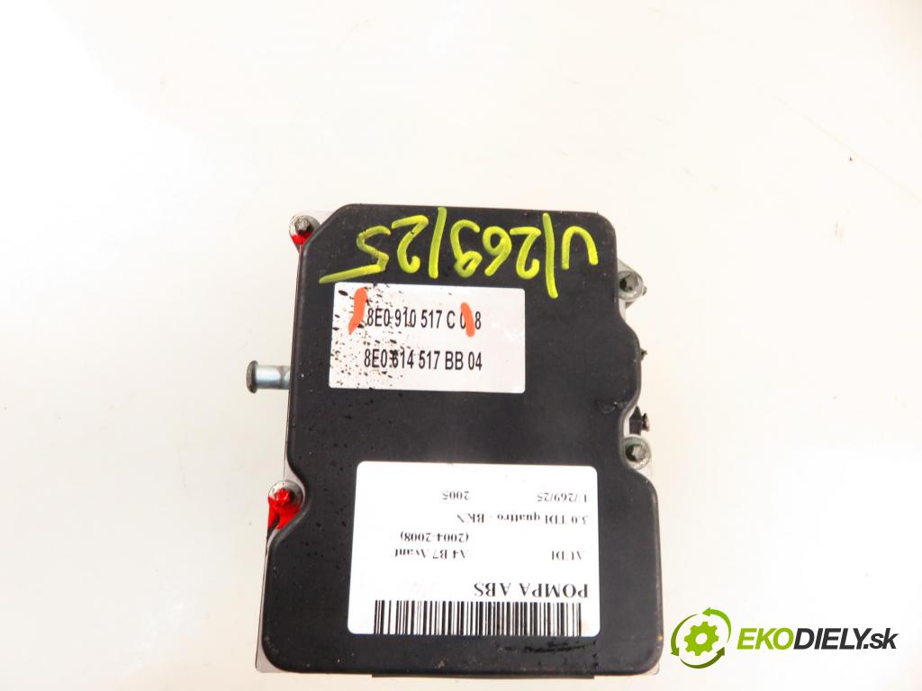 AUDI A4 Avant (8ED, B7) KOMBI 2005 150,00 3.0 TDI quattro - BKN 2967,00 Pumpa ABS 0265950467 ; 8E0910517C (Pumpa ABS)