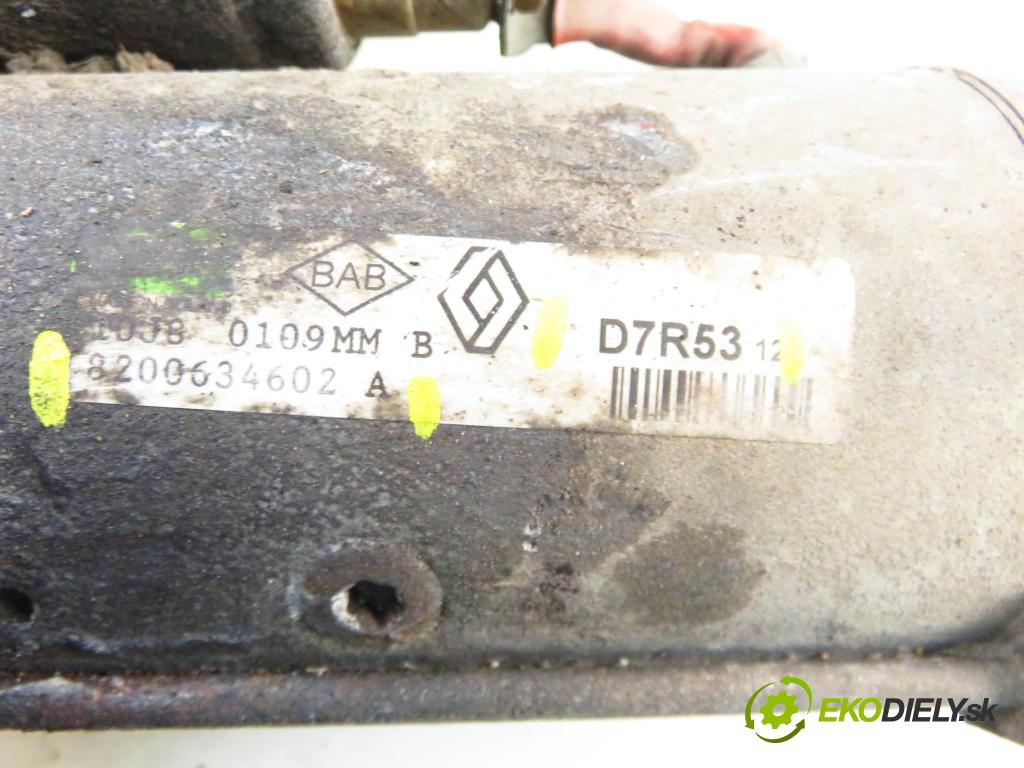 RENAULT MASTER II Skrzynia (FD) FURGON 2008 88,00 2.5 dCi 120 - G9U 650 2464,00 Štartér 8200634602A ; D7R53 (Štartér)