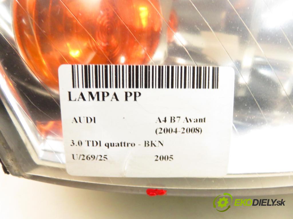 AUDI A4 Avant (8ED, B7) KOMBI 2005 150,00 3.0 TDI quattro - BKN 2967,00 Svetlo PP 8E0941004AM