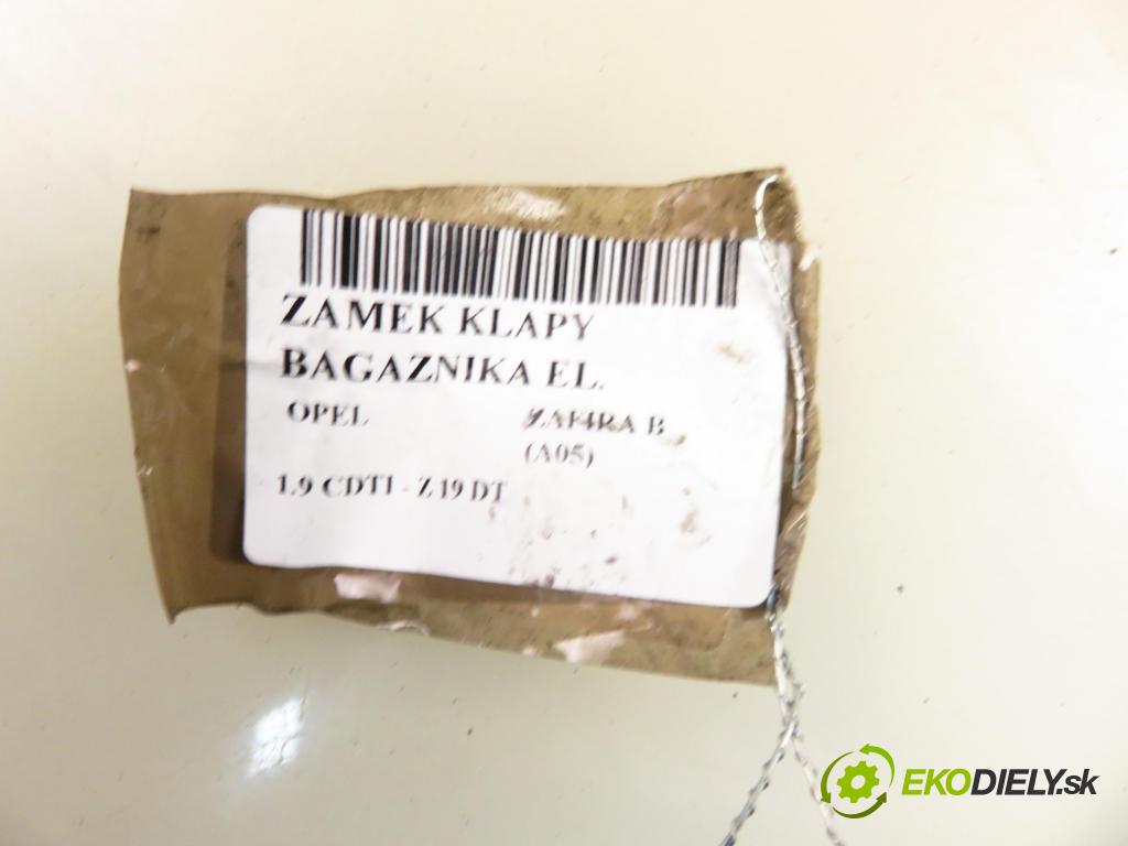 OPEL ZAFIRA B (A05) MINIVAN 2006 88,00 1.9 CDTI 8V 120 - Z 19 DT 1910,00 zámok dveří kufr EL. 13117285 ; 495058724
