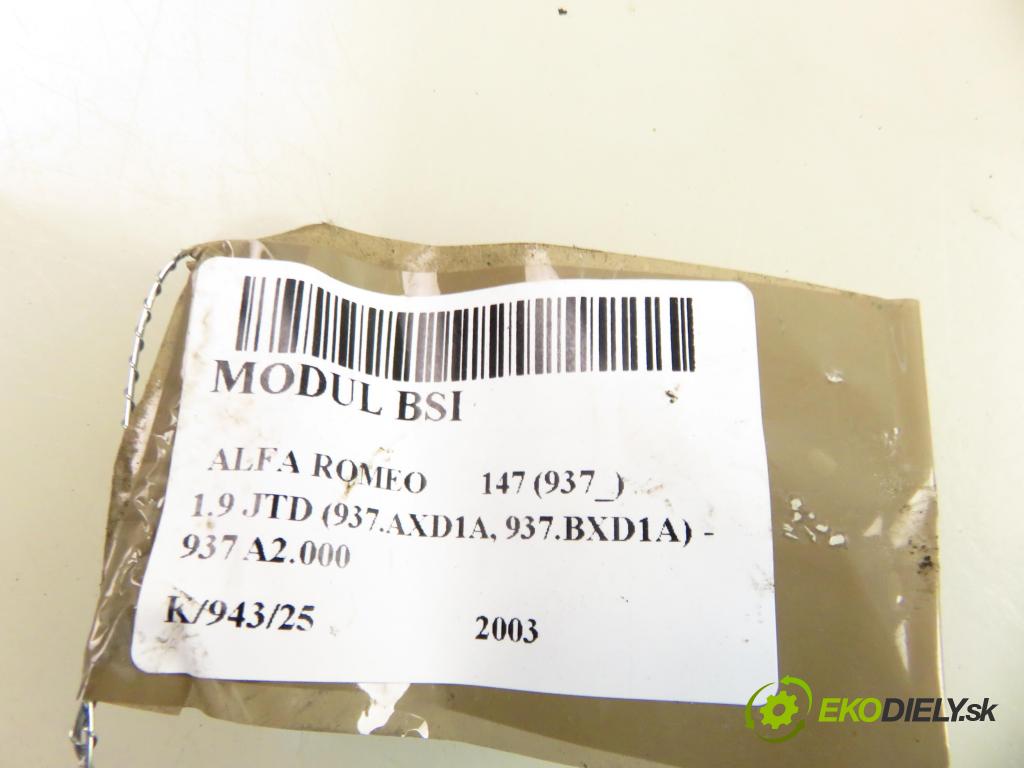 ALFA ROMEO 147 (937_) HB 2003 85,00 1.9 JTD 8V - 937 A2.000 1910,00 MODUL BSI 51711429