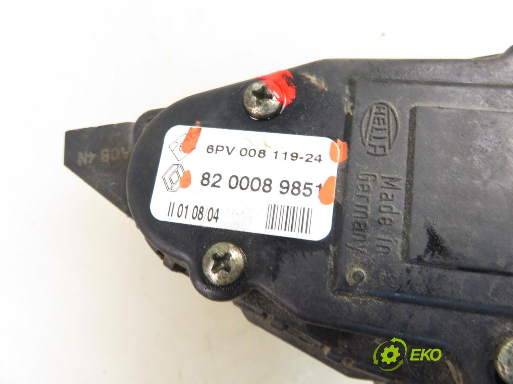 RENAULT CLIO II (BB_, CB_) HB 2002 55,00 1.2 16V (BB05, BB0W, BB11, BB27, BB2T, BB2U, BB2V, 1149,00 Potenciometer plynu 6PV00811924 ; 8200089851 (Potenciometer plynového pedálu)