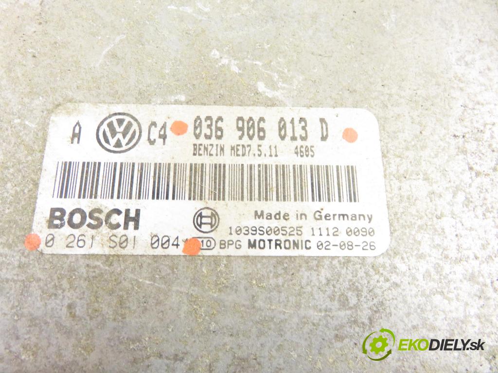 VW GOLF IV (1J1) HB 2002 81,00 1.6 FSI - BAD 1598,00 Riadiaca jednotka Motor 036906013D ; 0261S01004