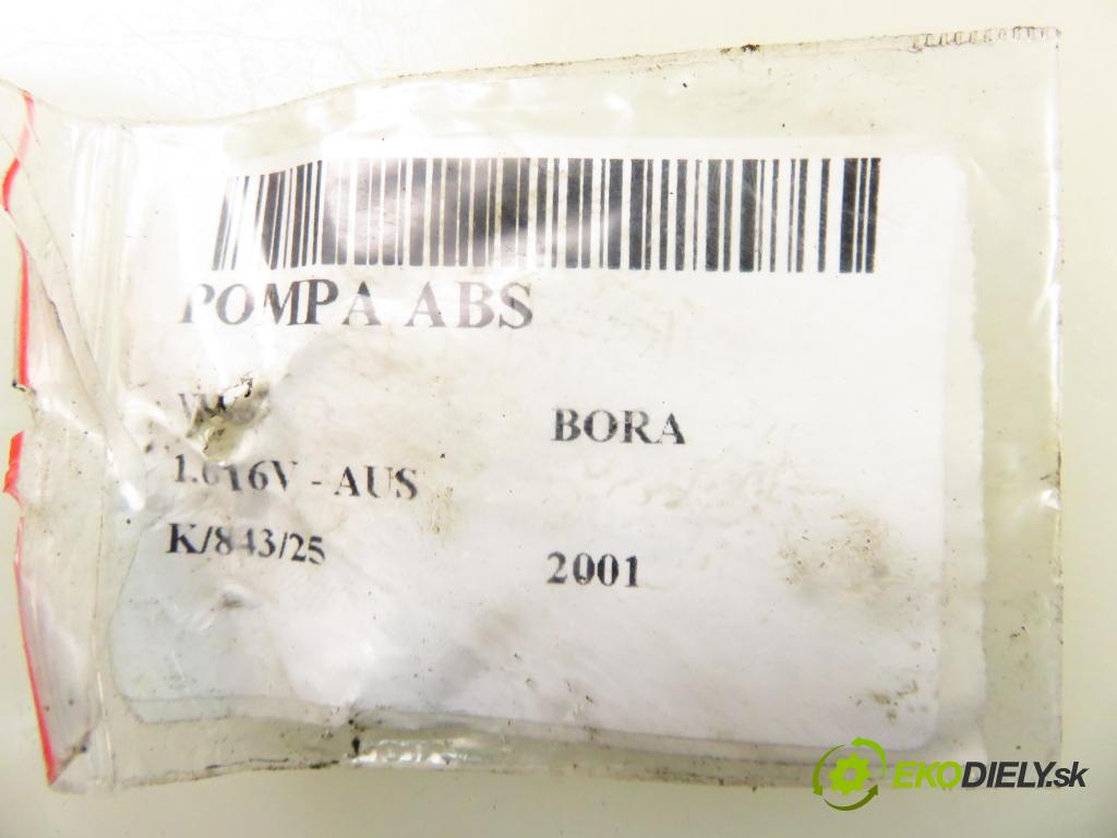 VW BORA (1J2) SEDAN 2001 77,00 1.6 16V - AUS 1598,00 Pumpa ABS 6X0614517 ; 06540812516002 (Pumpa ABS)