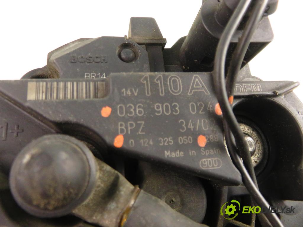 VW GOLF IV (1J1) HB 2002 81,00 1.6 FSI - BAD 1598,00 Alternátor 036903024 ; 0124325050 (Alternátor)