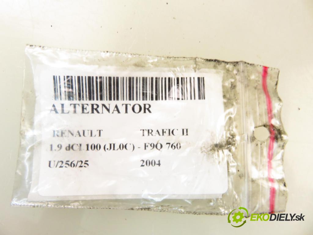RENAULT TRAFIC II Autobus (JL) BUS 2004 74,00 1.9 dCI 100 (JL0C) - F9Q 760 1870,00 Alternátor 5901259403862 (Alternátory)
