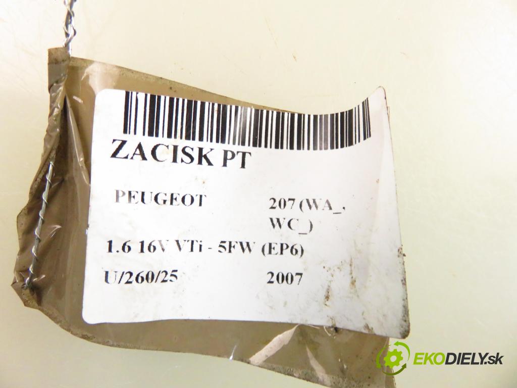 PEUGEOT 207 (WA_, WC_) HB 2007 88,00 1.6 16V VTi - 5FW (EP6) 1598,00 Brzdič strmeň pravé zadné 0204Y01676
