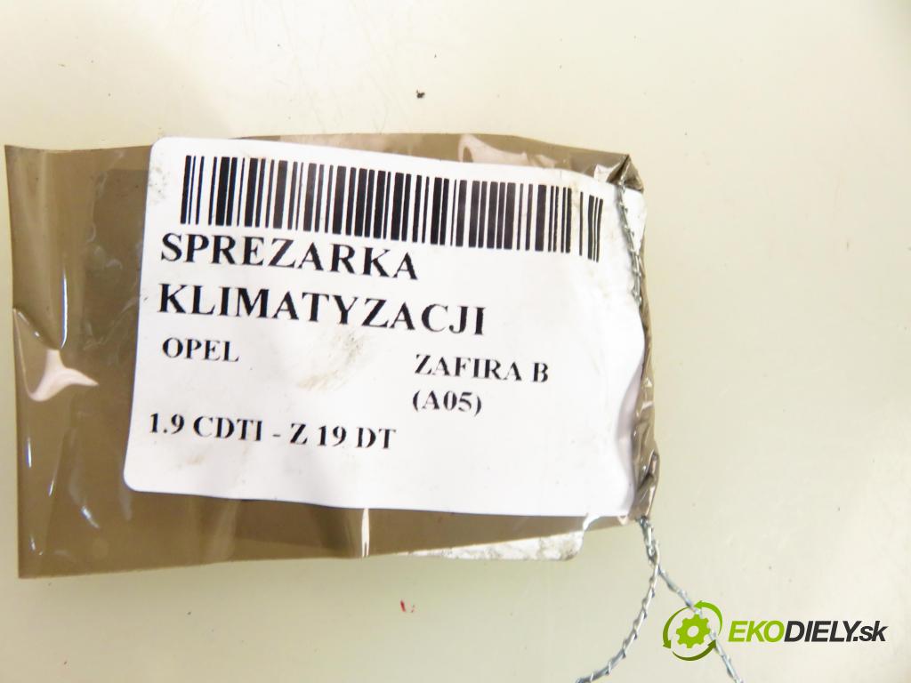 OPEL ZAFIRA B (A05) MINIVAN 2005 88,00 1.9 CDTI 8V 120 - Z 19 DT 1910,00 KOMPRESOR: klimatizace 13124752 (Kompresory)