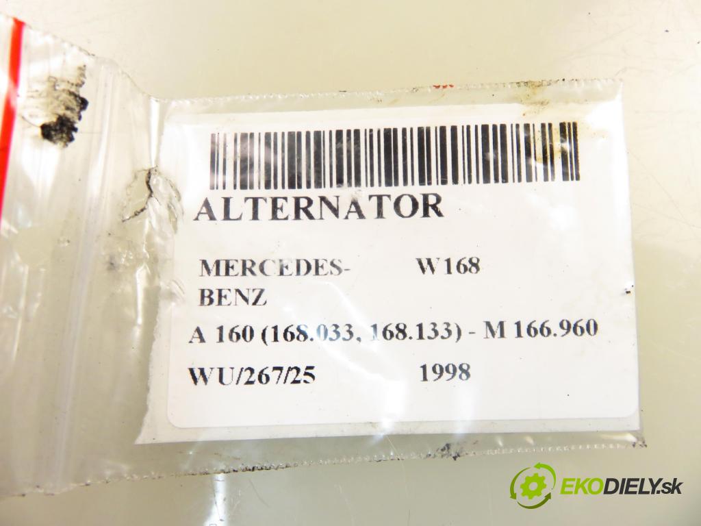 MERCEDES-BENZ KLASA A (W168) HB 1998 75,00 1.6 102 A 160  M 166.960 1598,00 Alternátor 0111545602 (Alternátor)