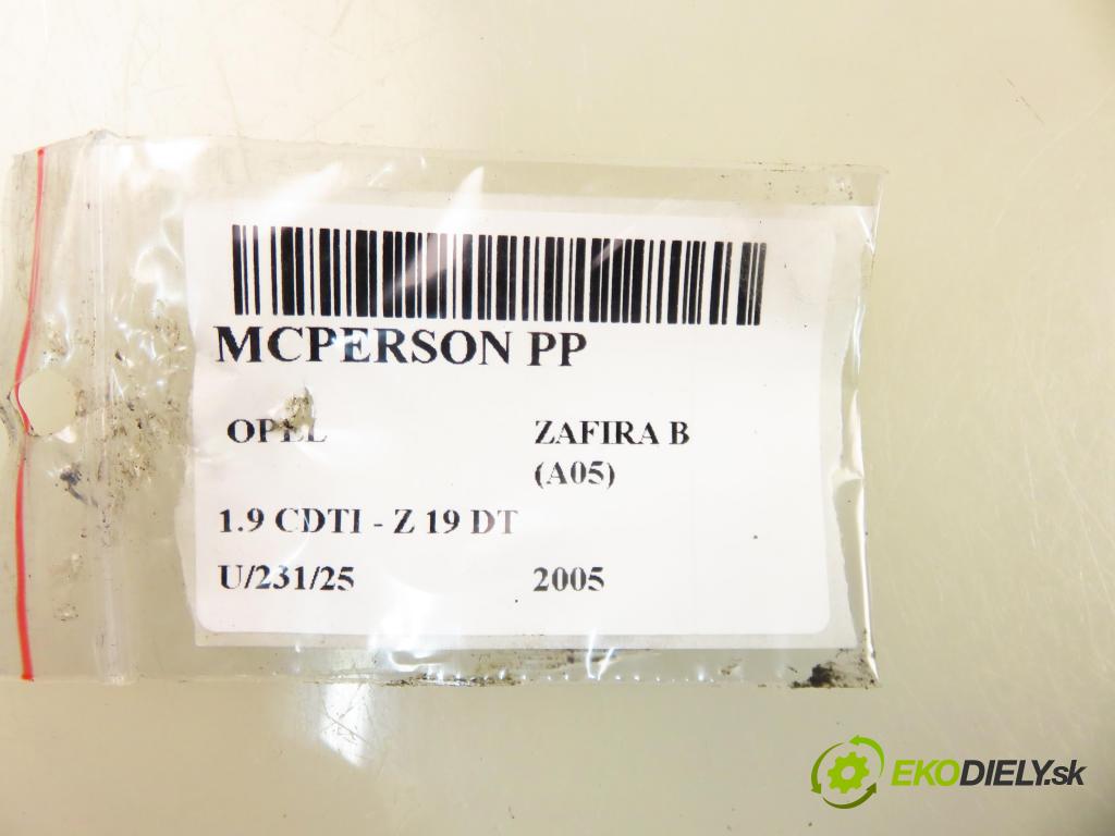 OPEL ZAFIRA B (A05) MINIVAN 2005 88,00 1.9 CDTI 8V 120 - Z 19 DT 1910,00 MCPERSON PP 6296230015
