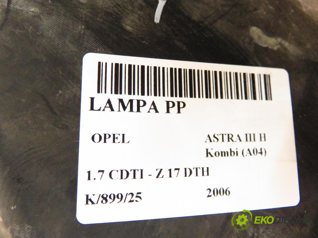 OPEL ASTRA H Kombi (A04) KOMBI 2006 74,00 1.7 CDTI - Z 17 DTH 1686,00 Svetlo PP