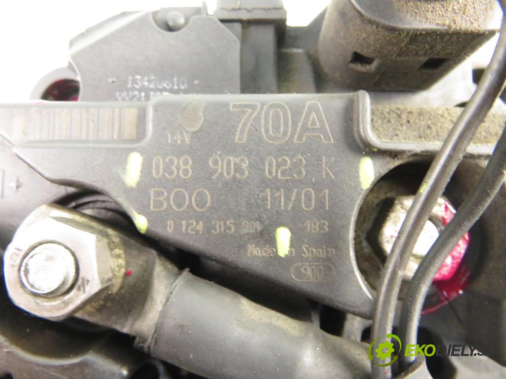 SEAT LEON (1M1) HB 2004 81,00 1.9 TDI - AHF 1896,00 Alternátor 038903023K ; 0124315001 (Alternátor)