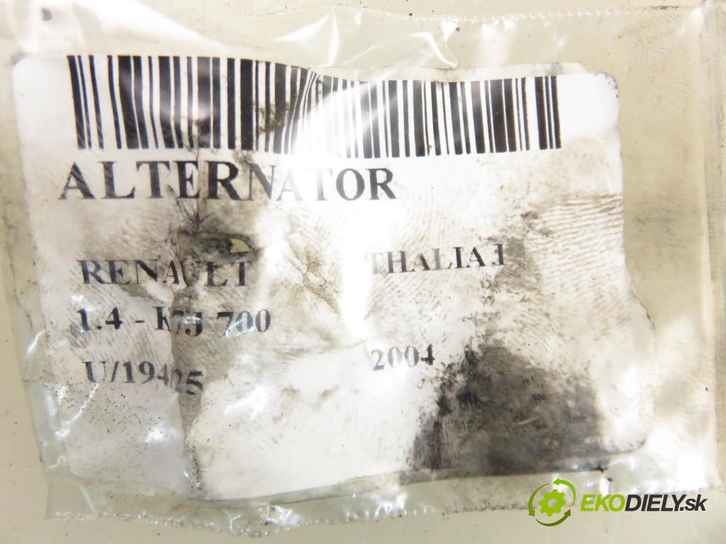 RENAULT THALIA I (LB0/1/2_) HB 2004 55,00 1.4 - K7J 700 1390,00 Alternátor 7700434899 ; 0124325031 (Alternátor)