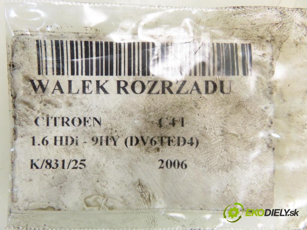 CITROEN C4 I (LC_) HB 2006 80,00 1.6 HDi - 9HY (DV6TED4) 1560,00 vačka Vačkový hriadeľ: 9644994680