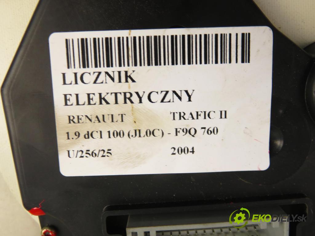 RENAULT TRAFIC II Autobus (JL) BUS 2004 74,00 1.9 dCI 100 (JL0C) - F9Q 760 1870,00 Prístrojovka elektrický P8200279062