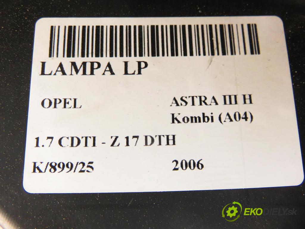 OPEL ASTRA H Kombi (A04) KOMBI 2006 74,00 1.7 CDTI - Z 17 DTH 1686,00 Svetlo LP 1EG270370