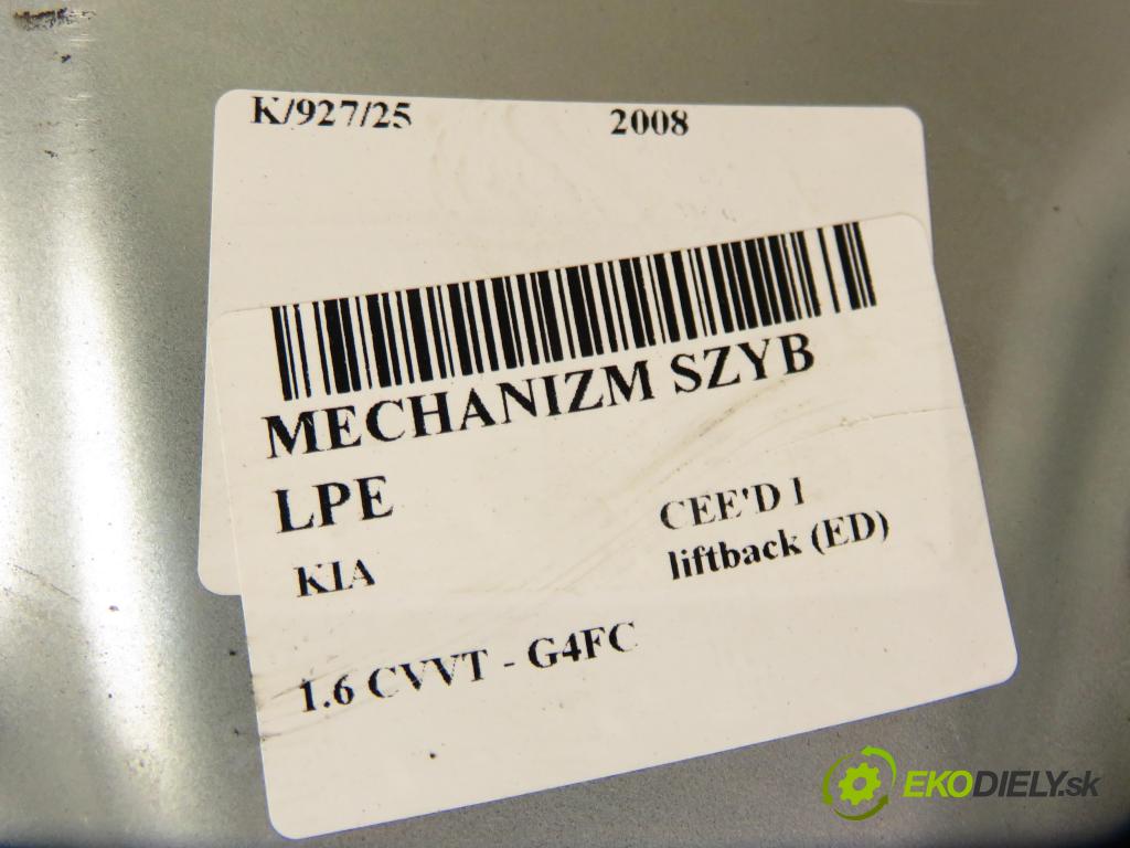 KIA CEE'D liftback (ED) HB 2008 92,00 1.6 CVVT - G4FC 1591,00 mechanismus oken 824701H020