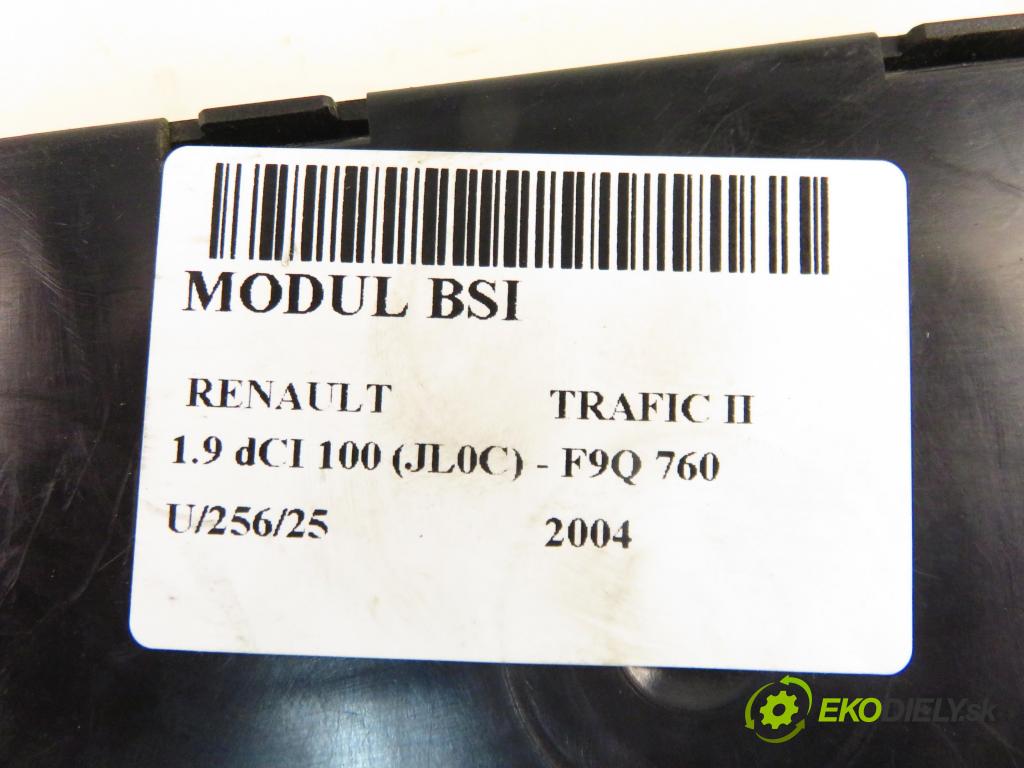 RENAULT TRAFIC II Autobus (JL) BUS 2004 74,00 1.9 dCI 100 (JL0C) - F9Q 760 1870,00 MODUL BSI P8200374949 ; 21677491