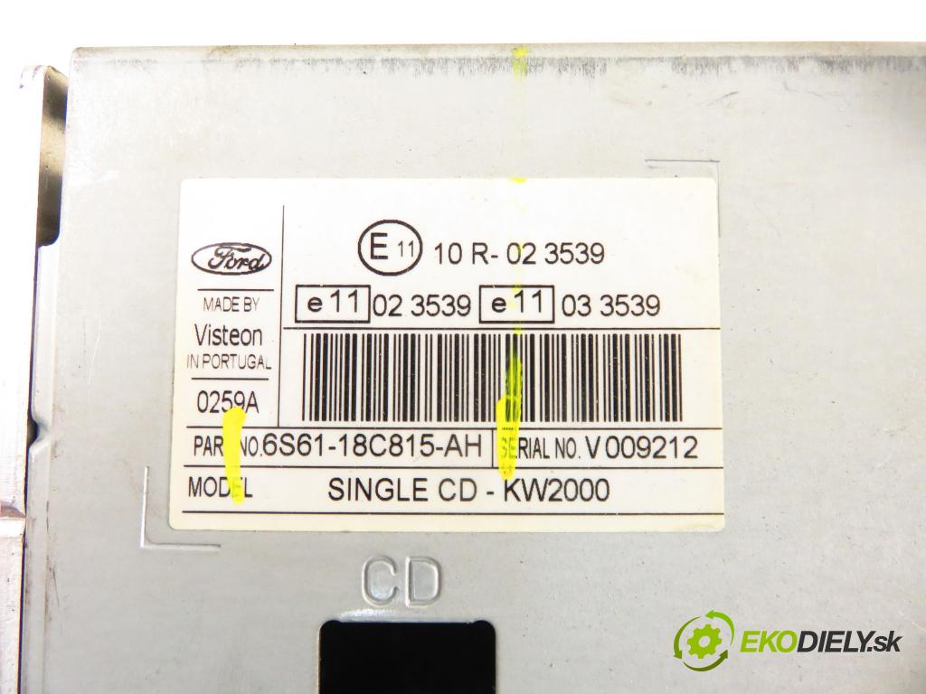 FORD FOCUS II Turnier (DA_, FFS, DS) KOMBI 2006 66,00 1.6 TDCI 90 1560,00 RADIO CD 6S6118C815AH