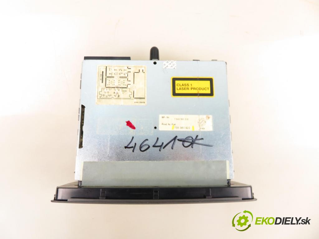 FIAT PANDA (169_) HB 2004 44,00 1.2 60 - 188 A4.000 1242,00 RADIO 7643385316