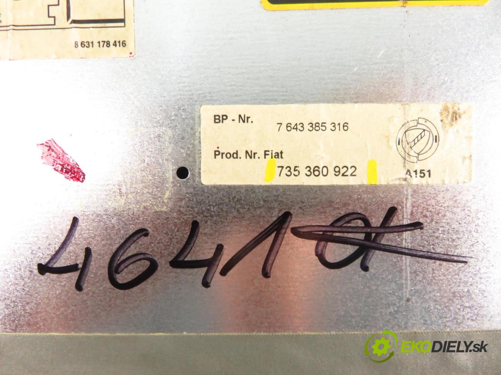 FIAT PANDA (169_) HB 2004 44,00 1.2 60 - 188 A4.000 1242,00 RADIO 7643385316
