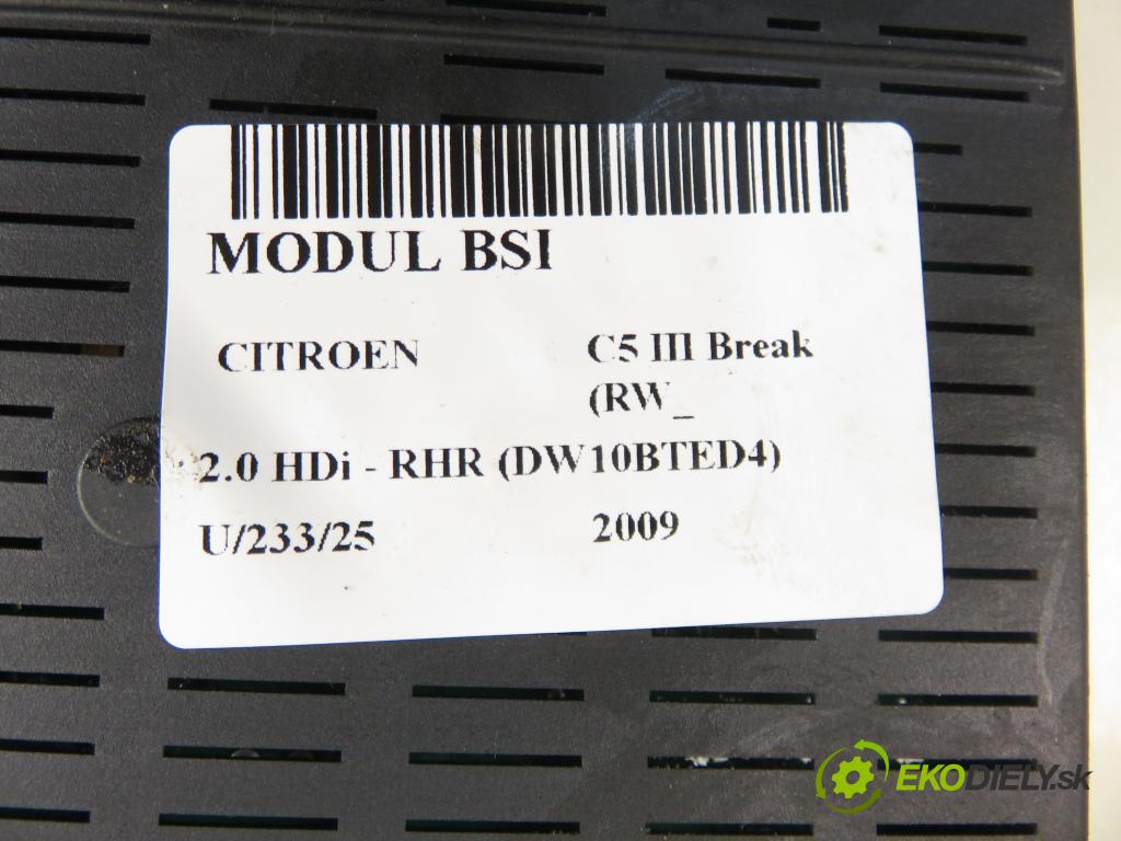 CITROEN C5 III Break (RW_) KOMBI 2009 100,00 2.0 HDi - RHR (DW10BTED4) 1997,00 MODUL BSI 9664059080
