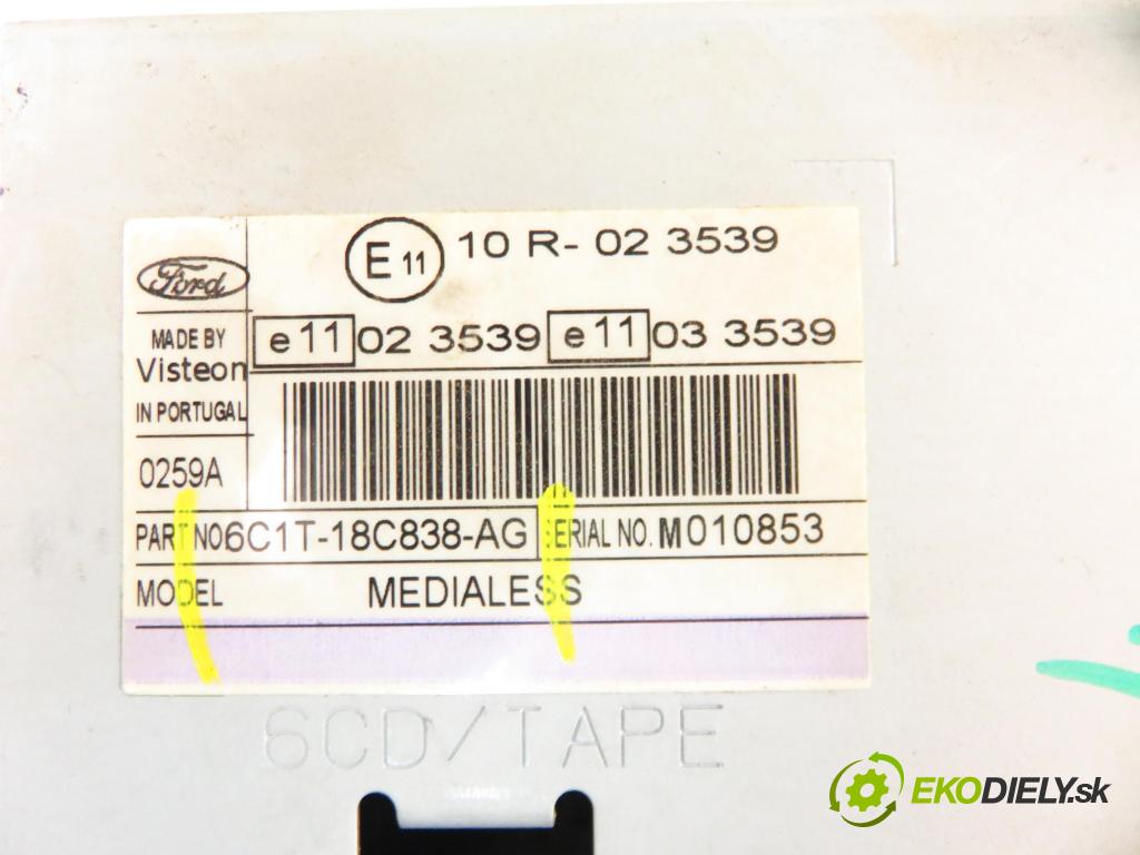 FORD TRANSIT Furgon (FA_ _) FURGON 2006 63,00 2.2 TDCi - P8FA 2198,00 RADIO CD 6C1T18C838AG
