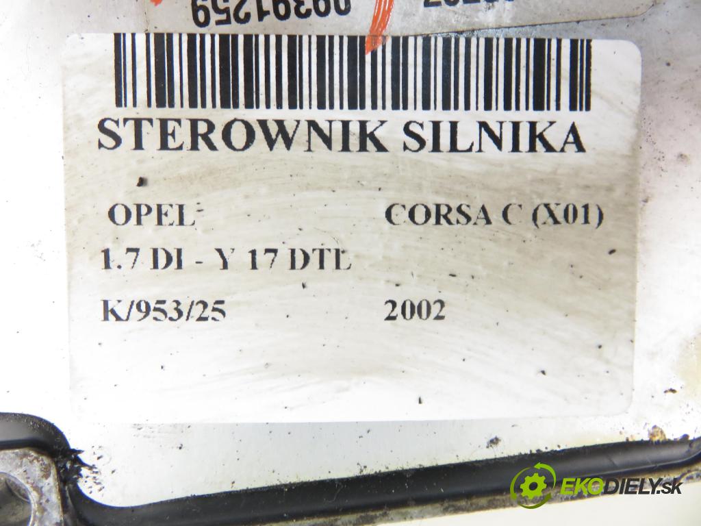 OPEL CORSA C (X01) HB 2002 48,00 1.7 DI - Y 17 DTL 1686,00 Riadiaca jednotka Motor 09391259
