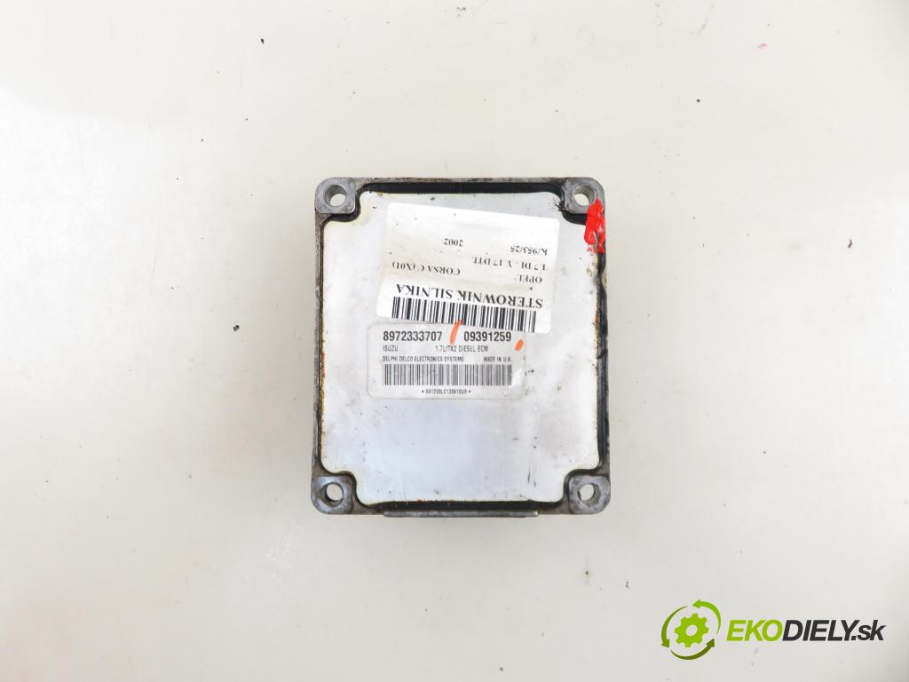 OPEL CORSA C (X01) HB 2002 48,00 1.7 DI - Y 17 DTL 1686,00 Riadiaca jednotka Motor 09391259