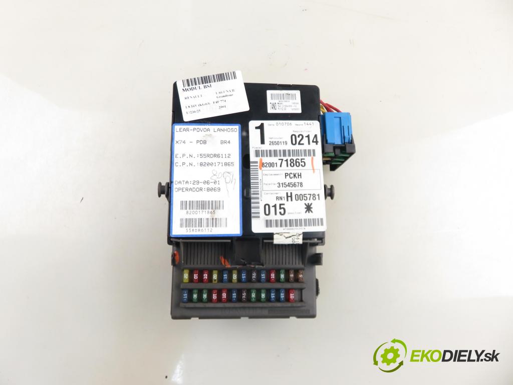 RENAULT LAGUNA II Grandtour (KG0/1_) KOMBI 2001 0,00 1.8 16V (KG0J) - F4P 774 1783,00 MODUL BSI 8200171865 ; 8200004201E ; 8200148810