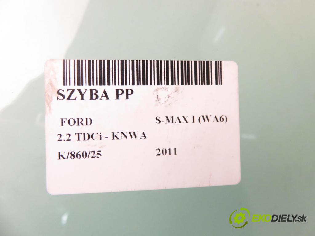 FORD S-MAX (WA6) MINIVAN 2011 147,00 2.2 TDCi - KNWA 2179,00 okno PP