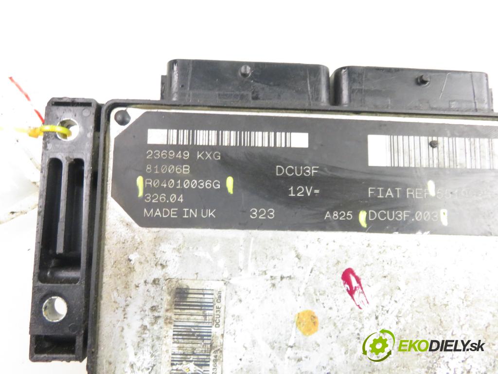 FIAT DOBLO Cargo (223_) FURGON 2005 46,00 1.9 D 63 1910,00 Riadiaca jednotka Motor 55199395 ; R04010036G ; DCU3F003