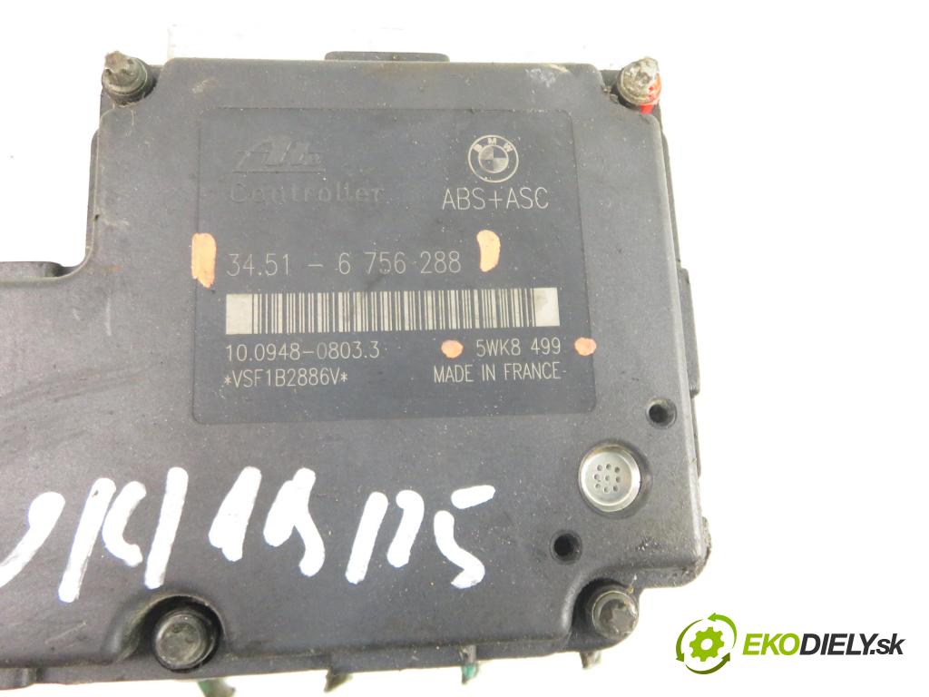 BMW 3 (E46) SEDAN 2001 100,00 320 d 136 - M47 D20 (204D1) 1951,00 Pumpa ABS 34516756288 ; 5WK8499 (Pumpa ABS)
