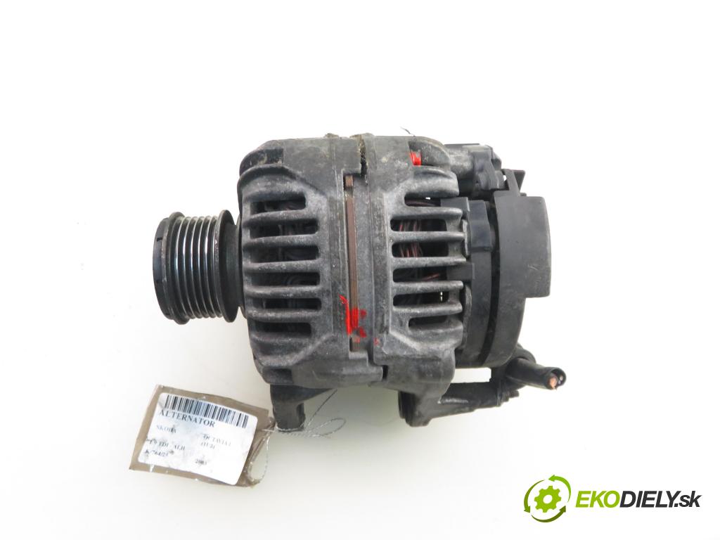 SKODA OCTAVIA I (1U2) LIFTBACK 2003 66,00 1.9 TDI - ALH 1896,00 Alternátor 038903023L ; 0124325001 (Alternátor)