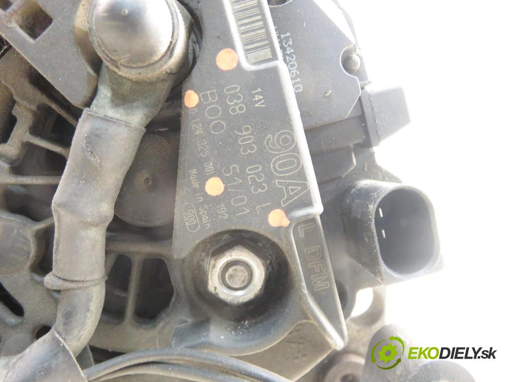 SKODA OCTAVIA I (1U2) LIFTBACK 2003 66,00 1.9 TDI - ALH 1896,00 Alternátor 038903023L ; 0124325001 (Alternátor)