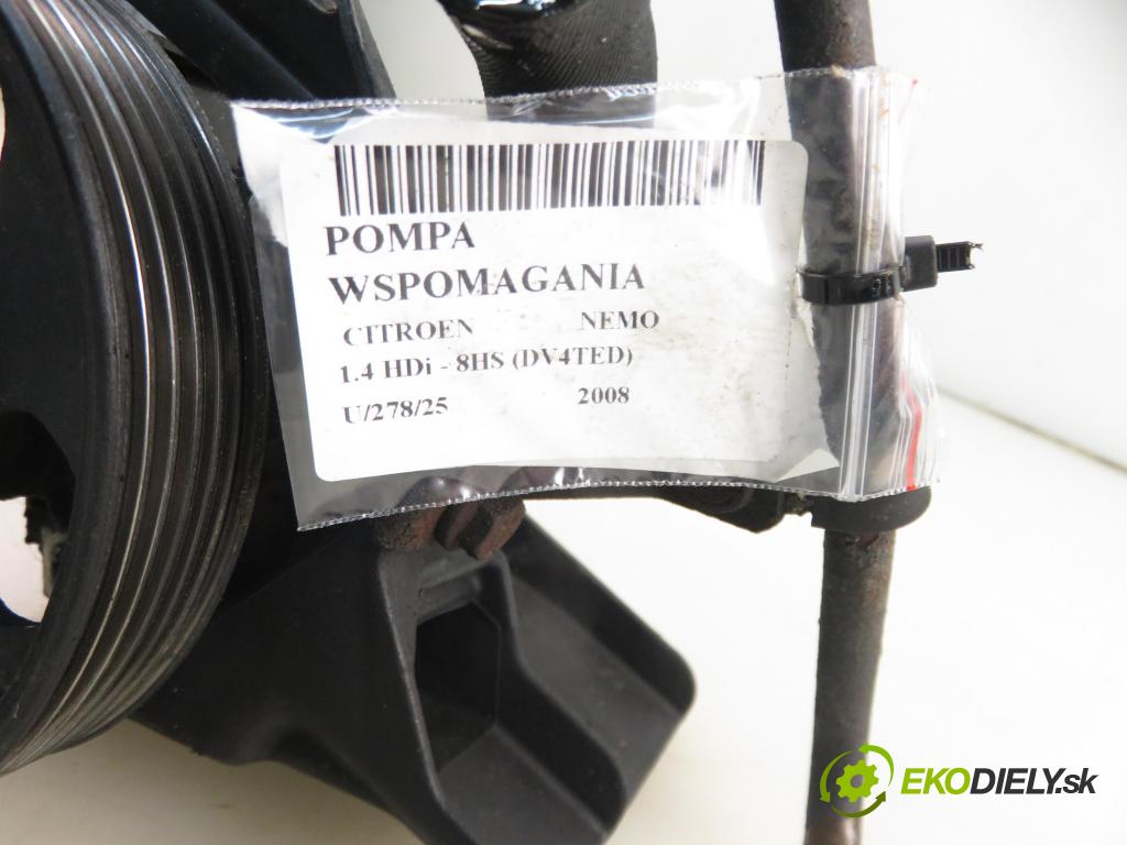 CITROEN NEMO Skrzynia (AA_) FURGON 2008 50,00 1.4 HDi - 8HS (DV4TED) 1398,00 Pumpa servočerpadlo  (Servočerpadlo)