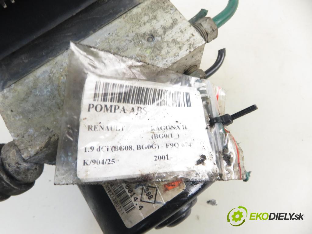 RENAULT LAGUNA II (BG0/1_) LIFTBACK 2001 88,00 1.9 dCi (BG08, BG0G) - F9Q 674 1870,00 Pumpa ABS 10096014093 ; 8200053422 (Pumpa ABS)