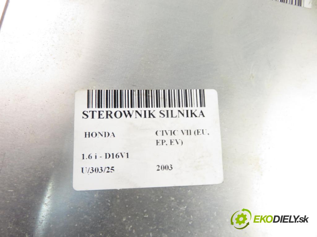 HONDA CIVIC VII Hatchback (EU, EP, EV) HB 2003 81,00 1.6 i - D16V1 1590,00 Riadiaca jednotka Motor 37820PMHG21