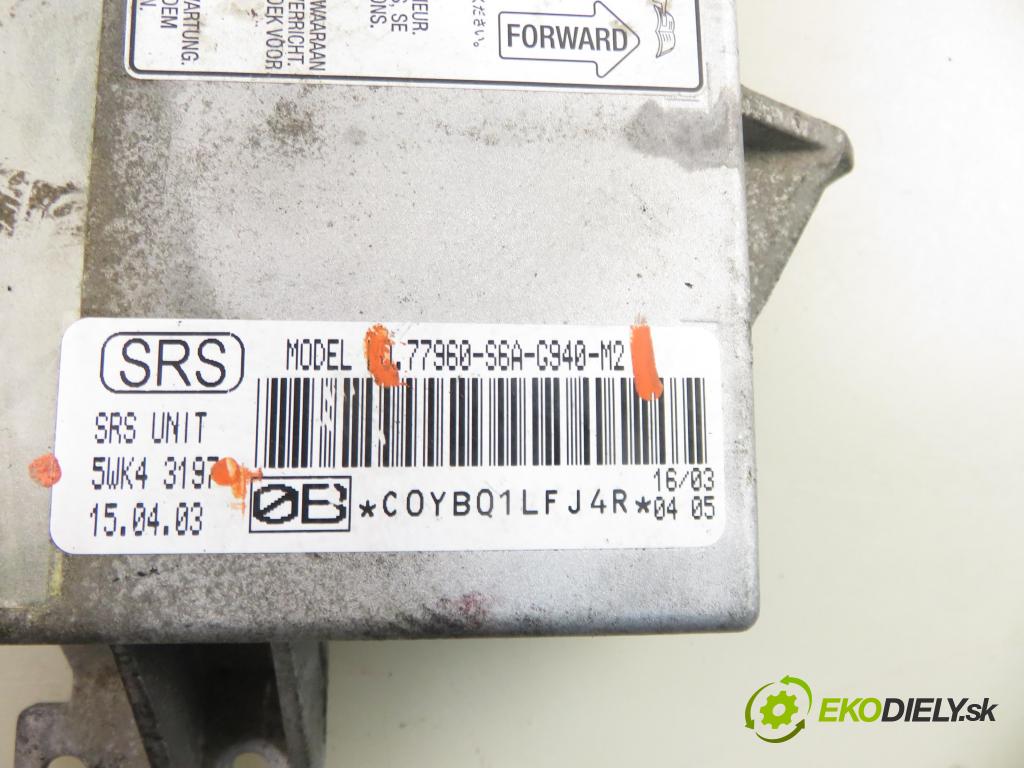 HONDA CIVIC VII Hatchback (EU, EP, EV) HB 2003 81,00 1.6 i - D16V1 1590,00 MODUL air BAG 77960S6AG940M2 ; 5WK43197