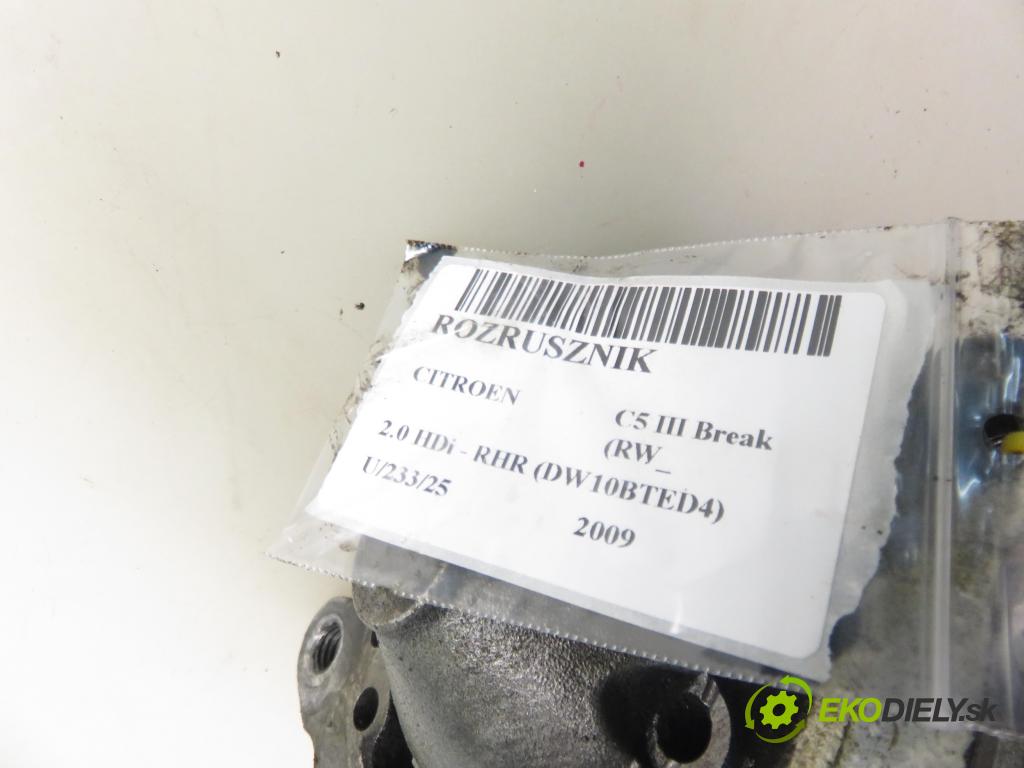 CITROEN C5 III Break (RW_) KOMBI 2009 100,00 2.0 HDi - RHR (DW10BTED4) 1997,00 Štartér M000T20871ZE ; 9656262780 (Štartér)