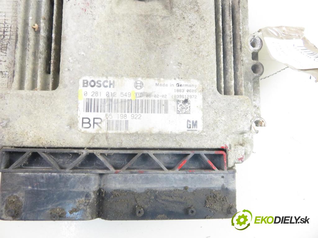 OPEL ZAFIRA B (A05) MINIVAN 2006 74,00 1.9 CDTI 8V 101 - Z 19 DTL 1910,00 Riadiaca jednotka Motor 0281012549