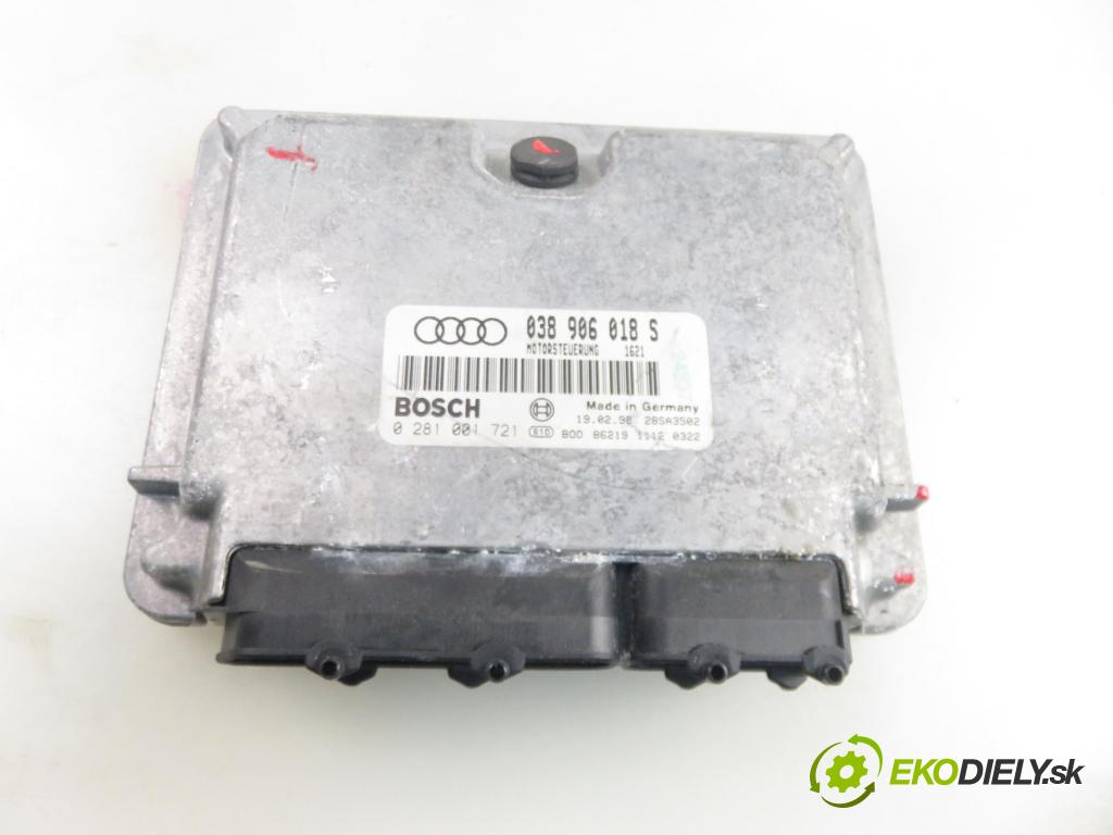 AUDI A4 (8D2, B5) SEDAN 1998 81,00 1.9 TDI 110 - AFN 1896,00 Riadiaca jednotka Motor 038906018S ; 0281001721