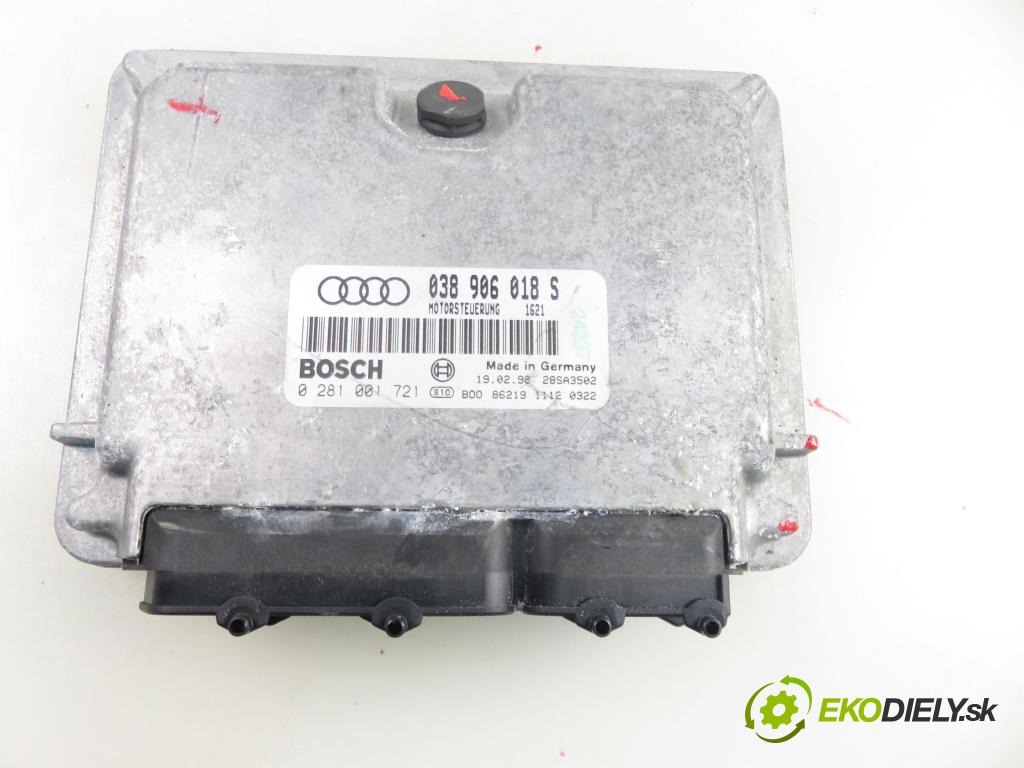 AUDI A4 (8D2, B5) SEDAN 1998 81,00 1.9 TDI 110 - AFN 1896,00 Riadiaca jednotka Motor 038906018S ; 0281001721