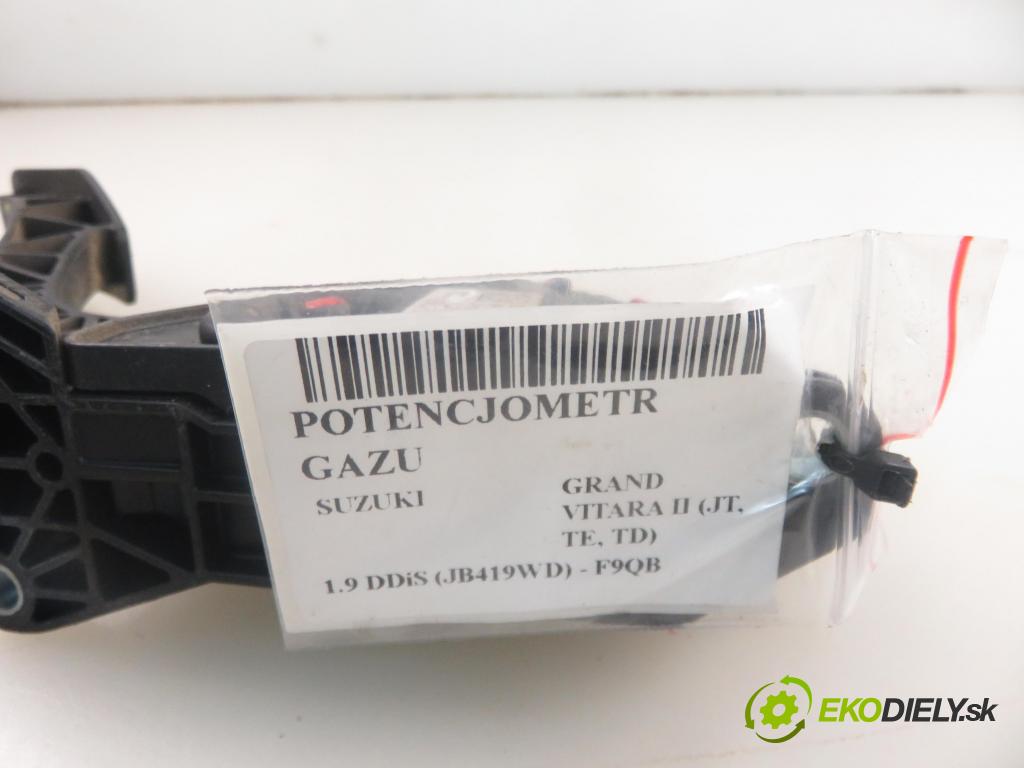 SUZUKI GRAND VITARA II (JT, TE, TD) SUV 2010 95,00 1.9 DDiS 129 - F9Q B 264 1870,00 Potenciometer plynu 590065J02 (Potenciometer plynového pedálu)