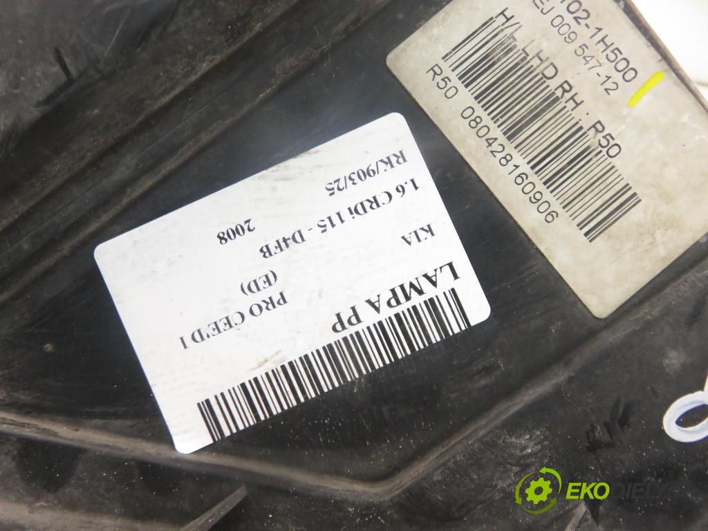 KIA PRO CEE'D (ED) HB 2008 85,00 1.6 CRDi 115 - D4FB 1582,00 Svetlo PP 92102 1H500